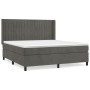 Cama box spring con colchón terciopelo gris oscuro 180x200 cm de vidaXL, Camas y somieres - Ref: Foro24-3132814, Precio: 590,...