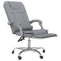 Silla de oficina reclinable con masaje de tela gris claro en Sillas de oficina | Comprar online en Foru.es