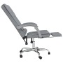 Silla de oficina reclinable con masaje de tela gris claro en Sillas de oficina | Comprar online en Foru.es