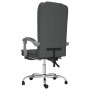 Silla de oficina reclinable con masaje de tela gris oscuro en Sillas de oficina | Comprar online en Foru.es