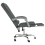 Silla de oficina reclinable con masaje de tela gris oscuro en Sillas de oficina | Comprar online en Foru.es