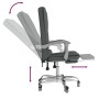 Silla de oficina reclinable con masaje de tela gris oscuro en Sillas de oficina | Comprar online en Foru.es