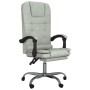 Silla de oficina reclinable con masaje terciopelo gris claro en Sillas de oficina | Comprar online en Foru.es