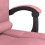 Silla de oficina reclinable con masaje terciopelo rosa en Sillas de oficina | Comprar online en Foru.es