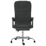 Silla de oficina reclinable con masaje terciopelo negro en Sillas de oficina | Comprar online en Foru.es