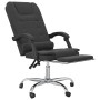 Silla de oficina reclinable con masaje terciopelo negro en Sillas de oficina | Comprar online en Foru.es