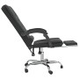 Silla de oficina reclinable con masaje terciopelo negro en Sillas de oficina | Comprar online en Foru.es
