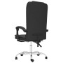 Silla de oficina reclinable masaje cuero sintético negro en Sillas de oficina | Comprar online en Foru.es