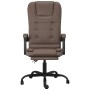 Silla de oficina reclinable masaje cuero sintético marrón en Sillas de oficina | Comprar online en Foru.es