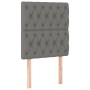 Cama box spring colchón y luces LED tela gris oscuro 80x200 cm de vidaXL, Camas y somieres - Ref: Foro24-3135070, Precio: 338...