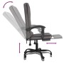 Silla de oficina reclinable masaje cuero sintético gris en Sillas de oficina | Comprar online en Foru.es