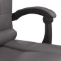 Silla de oficina reclinable masaje cuero sintético gris en Sillas de oficina | Comprar online en Foru.es