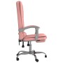 Silla de oficina reclinable masaje cuero sintético rosa en Sillas de oficina | Comprar online en Foru.es