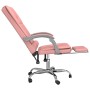 Silla de oficina reclinable masaje cuero sintético rosa en Sillas de oficina | Comprar online en Foru.es