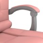 Silla de oficina reclinable masaje cuero sintético rosa en Sillas de oficina | Comprar online en Foru.es