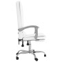 Silla de oficina reclinable masaje cuero sintético blanco en Sillas de oficina | Comprar online en Foru.es
