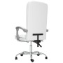 Silla de oficina reclinable masaje cuero sintético blanco en Sillas de oficina | Comprar online en Foru.es