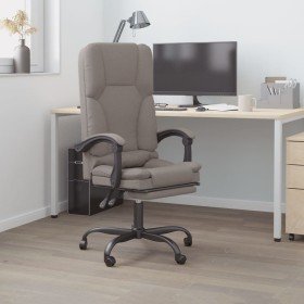 Silla de oficina reclinable con masaje tela gris taupé en Sillas de oficina | Comprar online en Foru.es