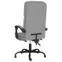 Silla de oficina reclinable con masaje de tela gris claro en Sillas de oficina | Comprar online en Foru.es