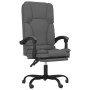 Silla de oficina reclinable con masaje de tela gris oscuro en Sillas de oficina | Comprar online en Foru.es
