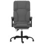 Silla de oficina reclinable con masaje de tela gris oscuro en Sillas de oficina | Comprar online en Foru.es