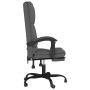 Silla de oficina reclinable con masaje de tela gris oscuro en Sillas de oficina | Comprar online en Foru.es