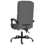 Silla de oficina reclinable con masaje de tela gris oscuro en Sillas de oficina | Comprar online en Foru.es