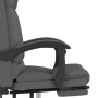 Silla de oficina reclinable con masaje de tela gris oscuro en Sillas de oficina | Comprar online en Foru.es