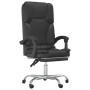 Silla de oficina reclinable masaje cuero sintético negro en Sillas de oficina | Comprar online en Foru.es