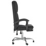Silla de oficina reclinable masaje cuero sintético negro en Sillas de oficina | Comprar online en Foru.es