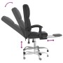Silla de oficina reclinable masaje cuero sintético negro en Sillas de oficina | Comprar online en Foru.es
