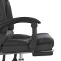Silla de oficina reclinable masaje cuero sintético negro en Sillas de oficina | Comprar online en Foru.es