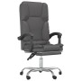 Silla de oficina reclinable masaje cuero sintético gris en Sillas de oficina | Comprar online en Foru.es