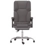 Silla de oficina reclinable masaje cuero sintético gris en Sillas de oficina | Comprar online en Foru.es