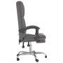 Silla de oficina reclinable masaje cuero sintético gris en Sillas de oficina | Comprar online en Foru.es