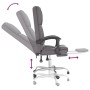 Silla de oficina reclinable masaje cuero sintético gris en Sillas de oficina | Comprar online en Foru.es