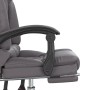 Silla de oficina reclinable masaje cuero sintético gris en Sillas de oficina | Comprar online en Foru.es