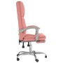 Silla de oficina reclinable masaje cuero sintético rosa en Sillas de oficina | Comprar online en Foru.es