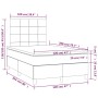 Cama box spring con colchón tela y LED gris claro 120x200 cm de vidaXL, Camas y somieres - Ref: Foro24-3135421, Precio: 415,2...