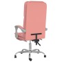 Silla de oficina reclinable masaje cuero sintético rosa en Sillas de oficina | Comprar online en Foru.es
