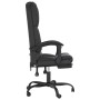 Silla de oficina reclinable masaje cuero sintético negro en Sillas de oficina | Comprar online en Foru.es