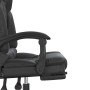Silla de oficina reclinable masaje cuero sintético negro en Sillas de oficina | Comprar online en Foru.es