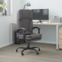 Silla de oficina reclinable masaje cuero sintético gris en Sillas de oficina | Comprar online en Foru.es