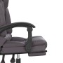 Silla de oficina reclinable masaje cuero sintético gris en Sillas de oficina | Comprar online en Foru.es