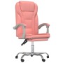 Silla de oficina reclinable cuero sintético rosa en Sillas de oficina | Comprar online en Foru.es