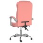 Silla de oficina reclinable cuero sintético rosa en Sillas de oficina | Comprar online en Foru.es