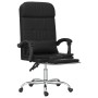 Silla de oficina reclinable masaje cuero sintético negro en Sillas de oficina | Comprar online en Foru.es
