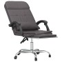 Silla de oficina reclinable masaje cuero sintético gris en Sillas de oficina | Comprar online en Foru.es