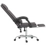 Silla de oficina reclinable masaje cuero sintético gris en Sillas de oficina | Comprar online en Foru.es