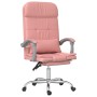 Silla de oficina reclinable masaje cuero sintético rosa en Sillas de oficina | Comprar online en Foru.es
